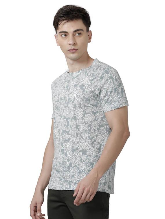printed round neck regular t-shirt - 19803855 -  Standard Image - 1