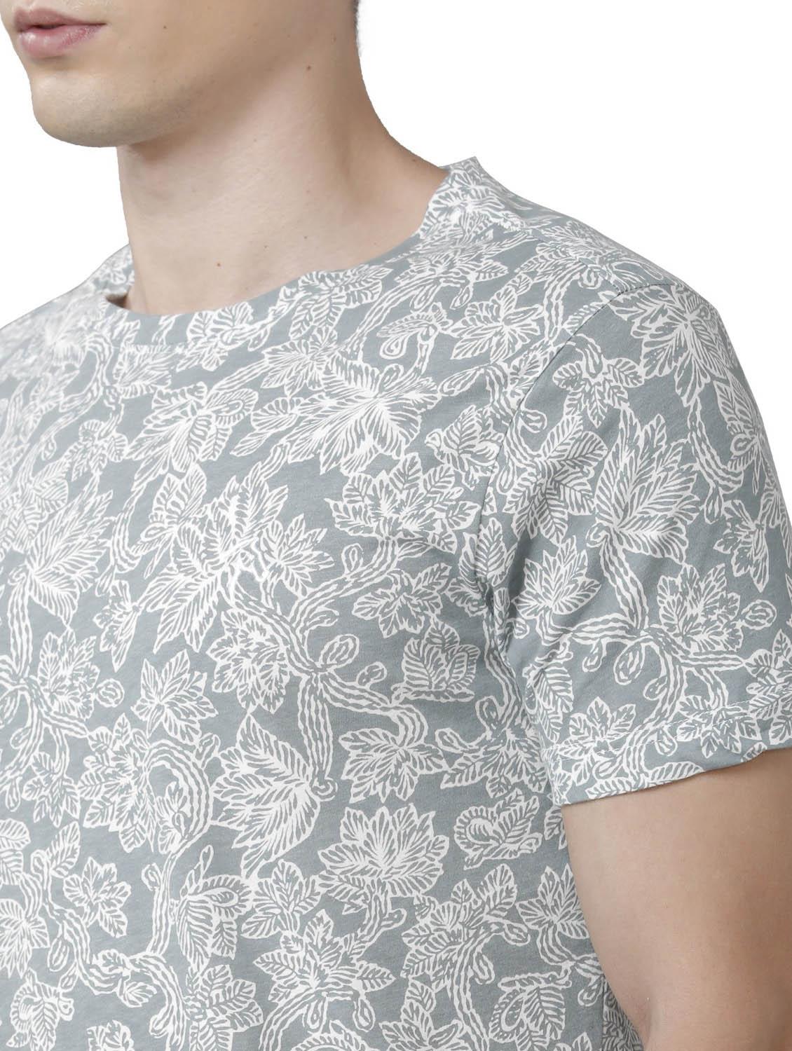 printed round neck regular t-shirt - 19803855 - Standard Image - 4