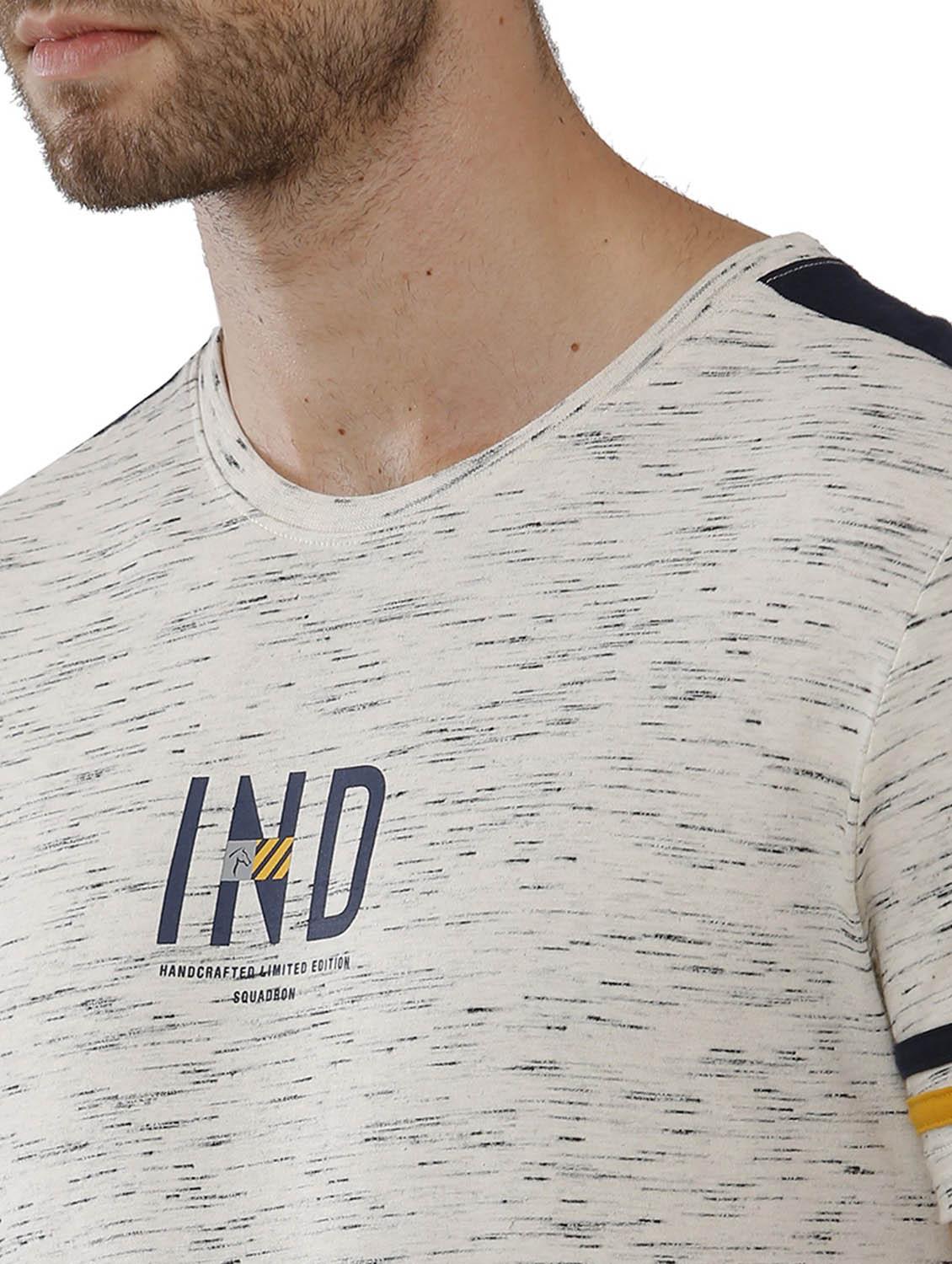 round neck printed regular t-shirt - 19803865 - Standard Image - 4