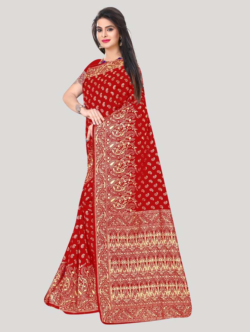 self designed woven saree with blouse - 19804016 -  Standard Image - 1
