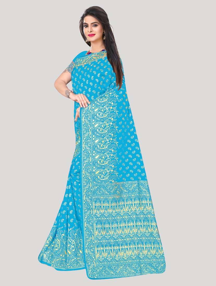 self designed woven saree with blouse - 19804020 -  Standard Image - 1