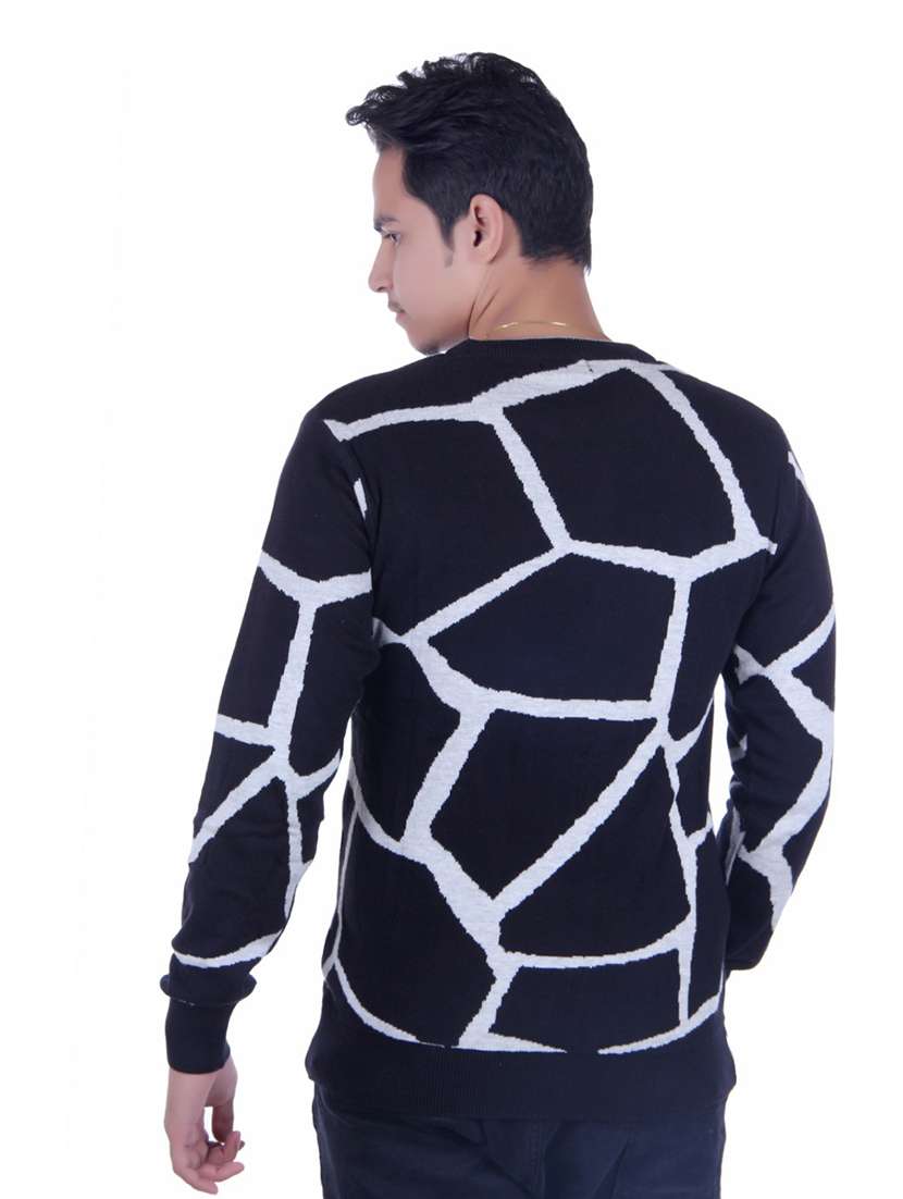 navy blue printed pullover - 19804036 -  Standard Image - 1