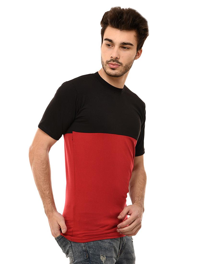 crew neck color block t-shirt - 19806374 - Standard Image - 1