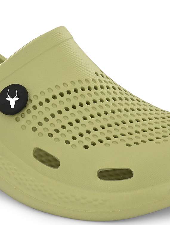 green slip on clog - 19808792 -  Standard Image - 4