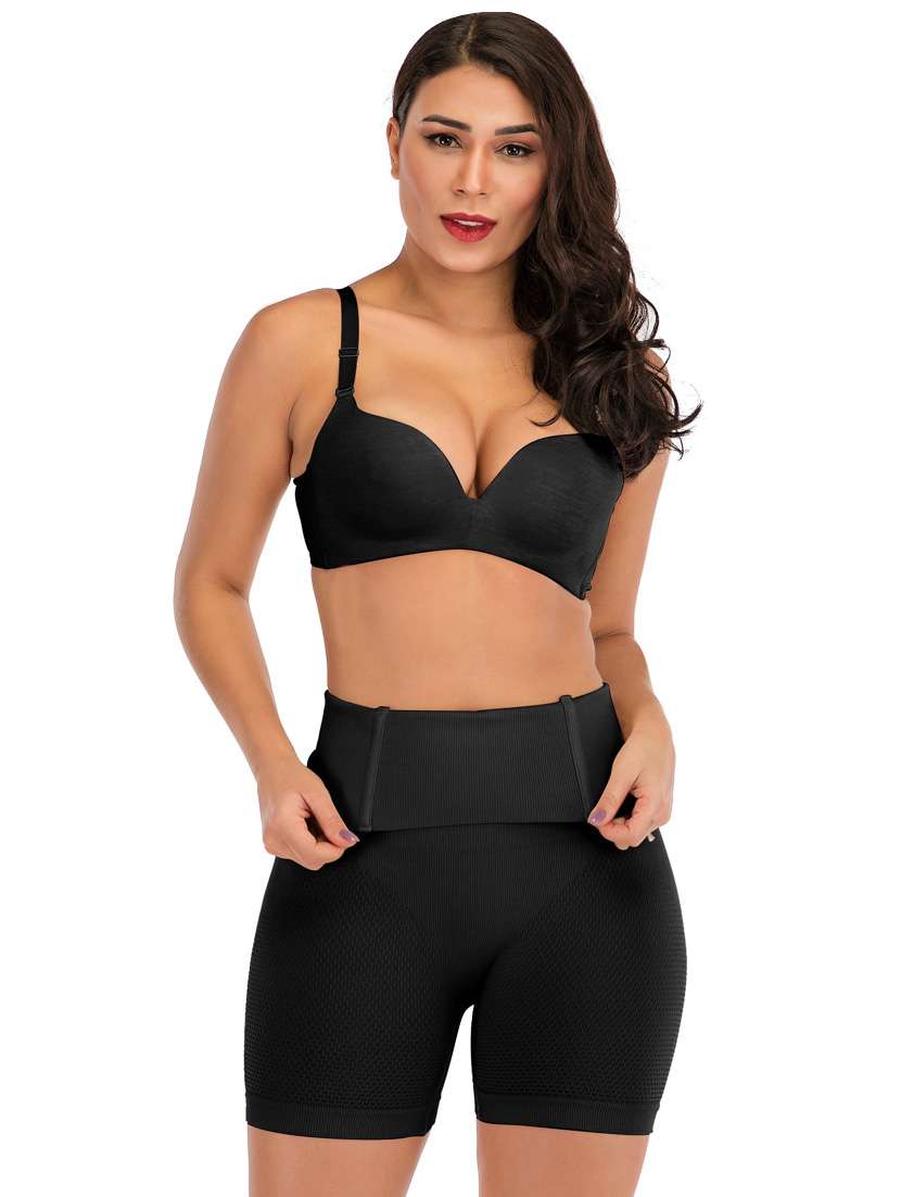 black nylon tummy tucker shapewear