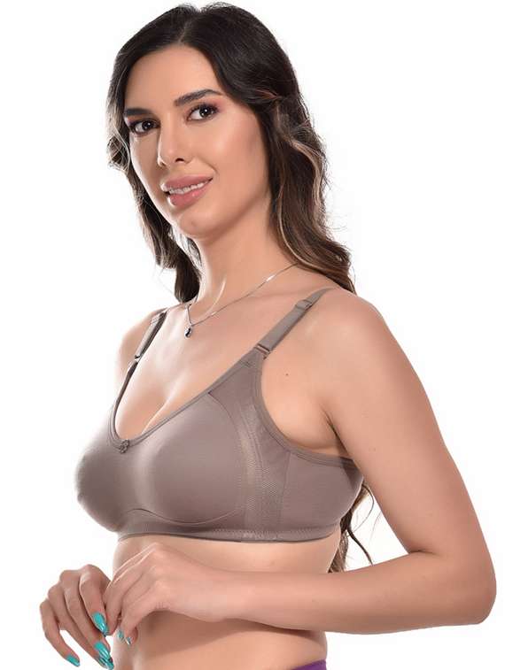 brown hosiery tshirt bra - 19812631 -  Standard Image - 1