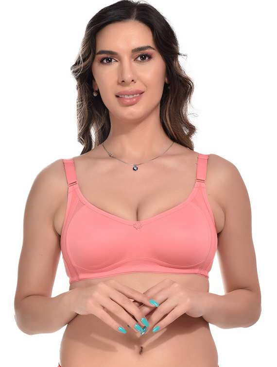 pink hosiery tshirt bra
