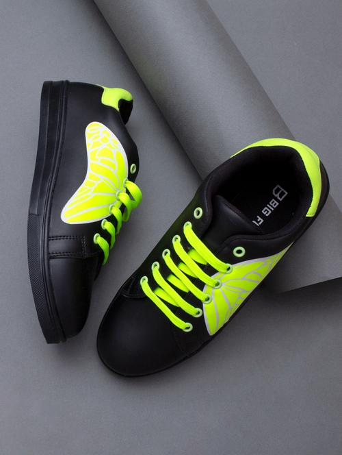 black color block lace-up sneaker - 19813855 -  Standard Image - 0