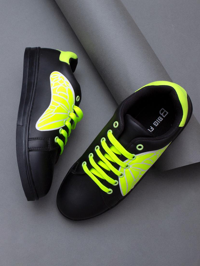 black color block lace-up sneaker - 19813855 -  Zoom Image - 0
