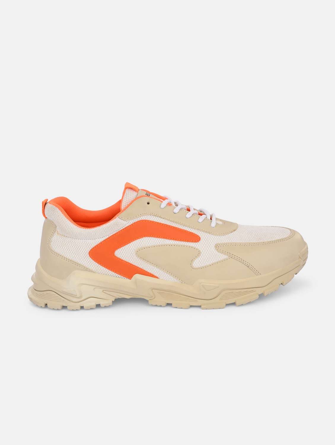nude color block lace up sneaker - 19813979 -  Standard Image - 1
