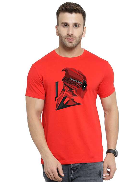 printed round neck regular t-shirt