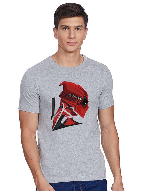 printed round neck regular t-shirt