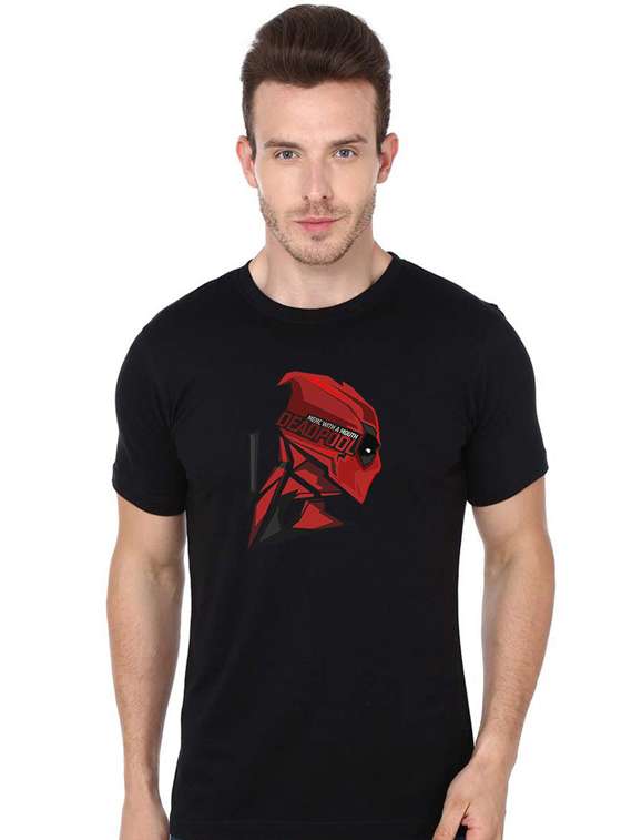 printed round neck regular t-shirt - 19814090 -  Zoom Image - 0