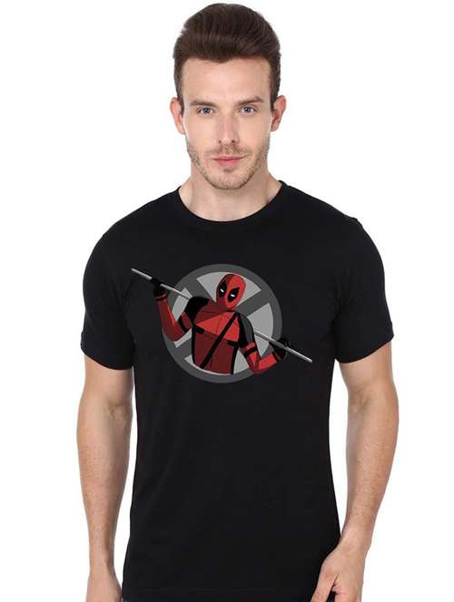 printed round neck regular t-shirt - 19814098 -  Standard Image - 0