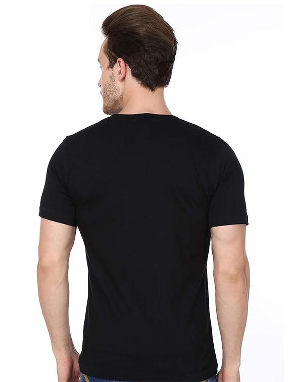 printed round neck regular t-shirt - 19814098 - Standard Image - 1