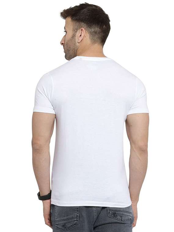 men round neck front print t-shirt - 19814110 -  Standard Image - 1