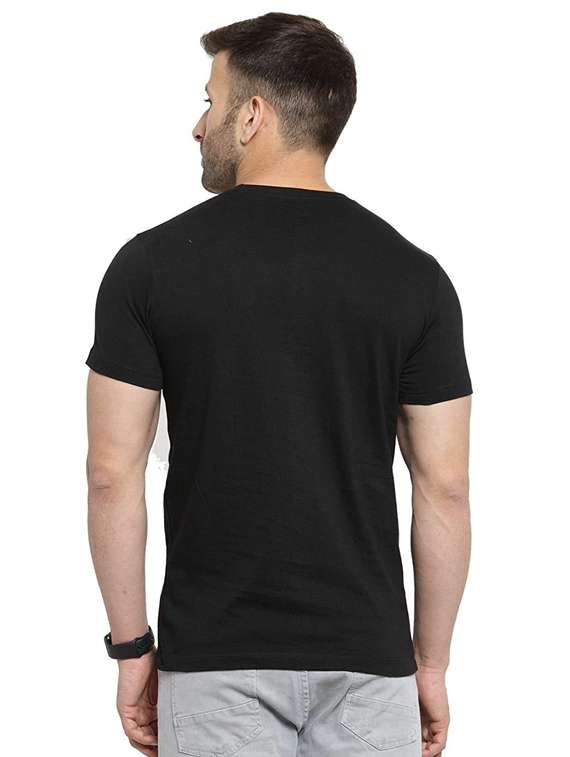 printed round neck regular t-shirt - 19814141 -  Standard Image - 1
