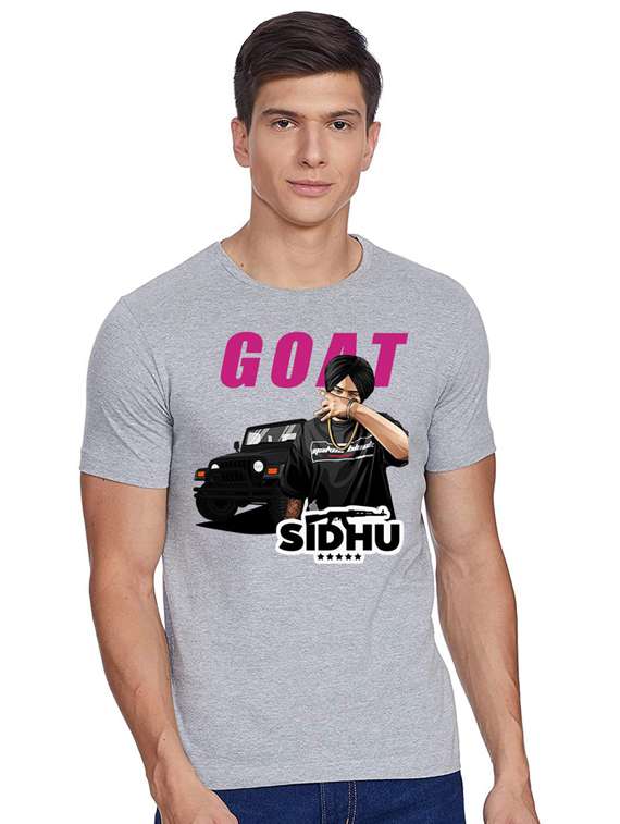 printed round neck regular t-shirt