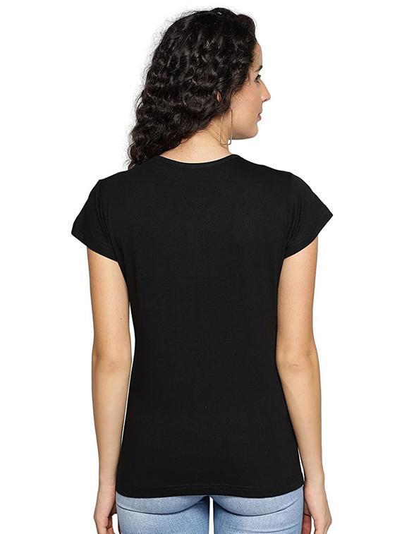 women's front print round neck t-shirt - 19814408 -  Standard Image - 1