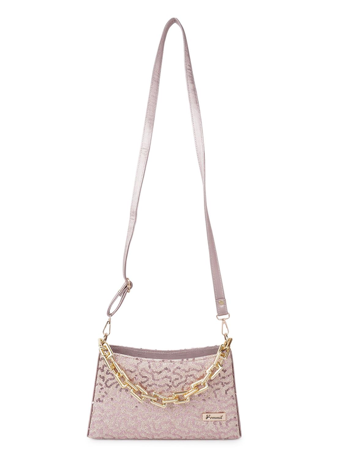 pink leatherette (pu) sling bag - 19814803 - Standard Image - 4
