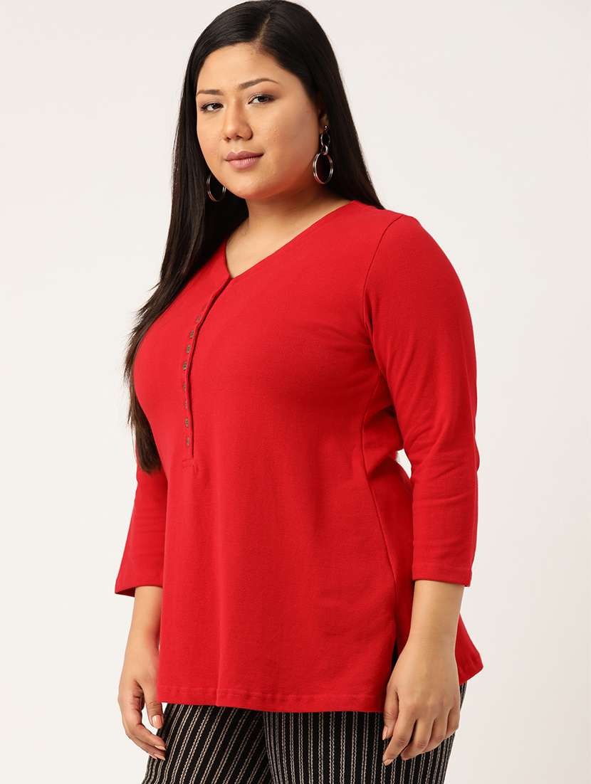 women's plain v neck t-shirt - 19814872 -  Standard Image - 1