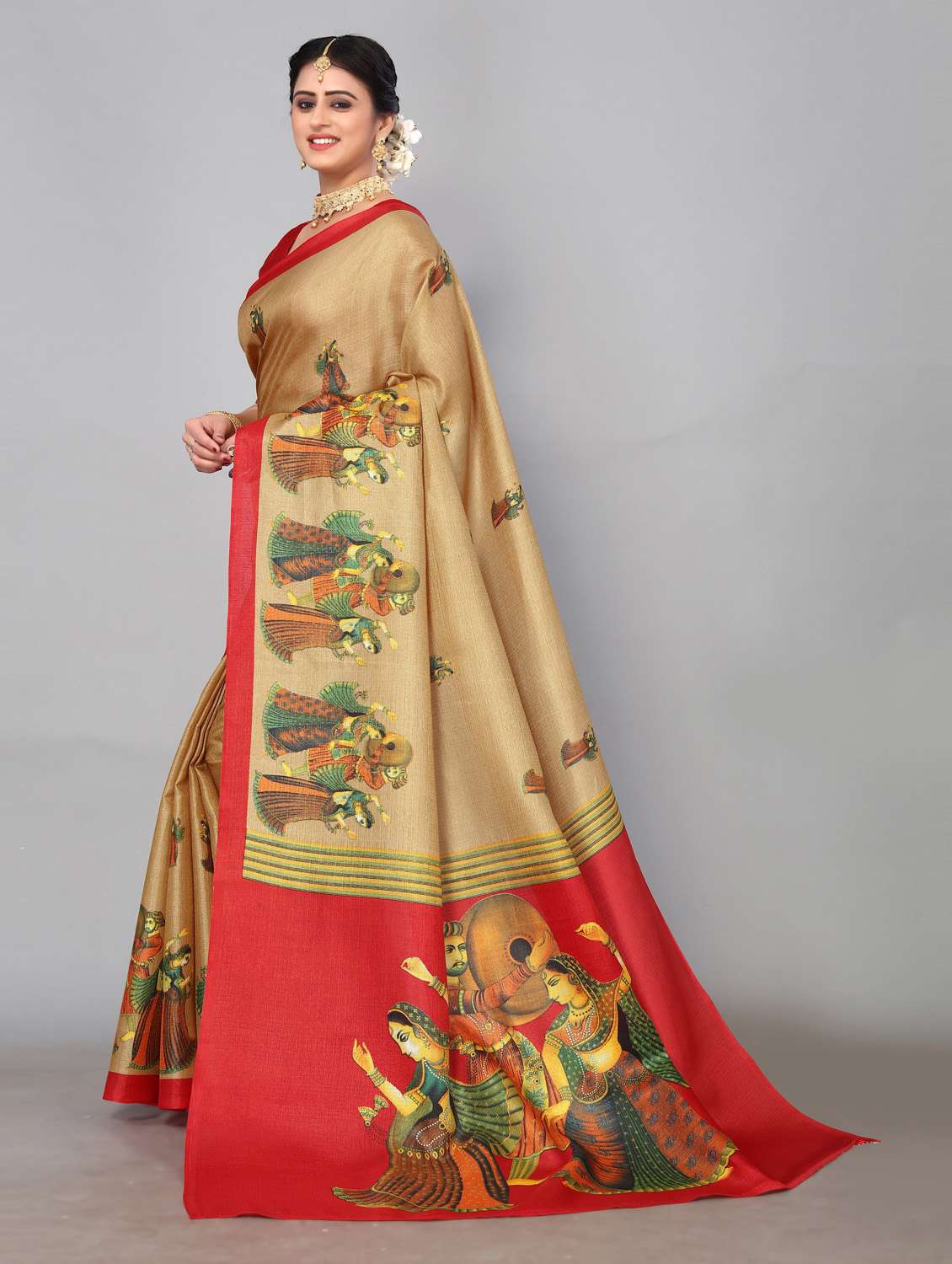 pack of 2 printed woven saree - 19814976 - Standard Image - 1