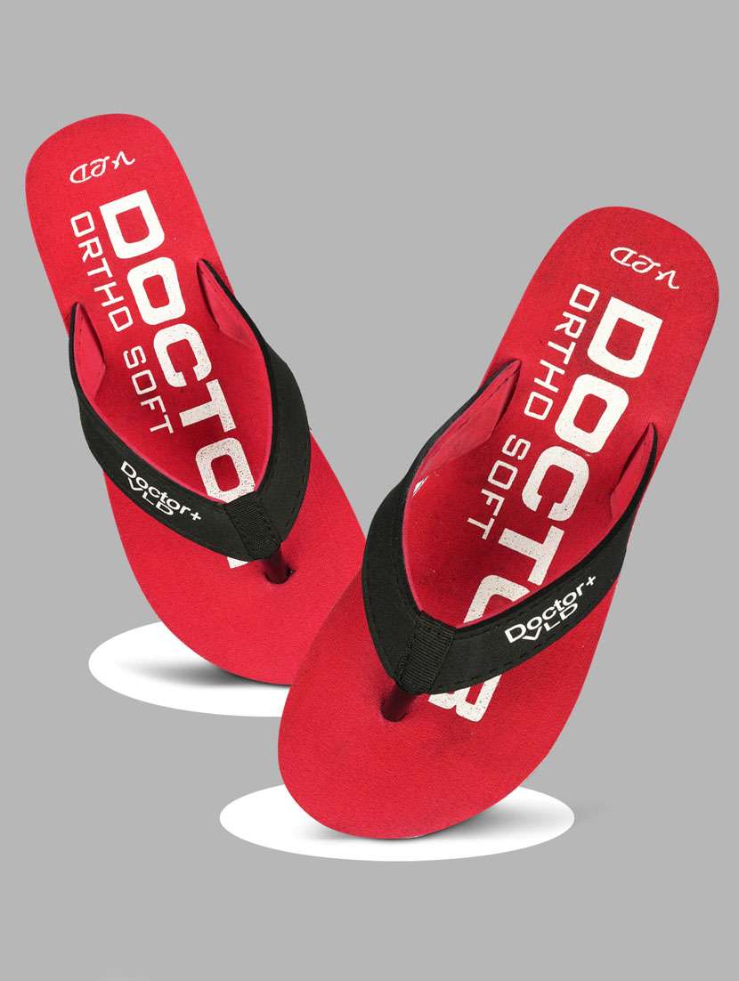 red eva toe separator slippers - 19815433 -  Zoom Image - 0
