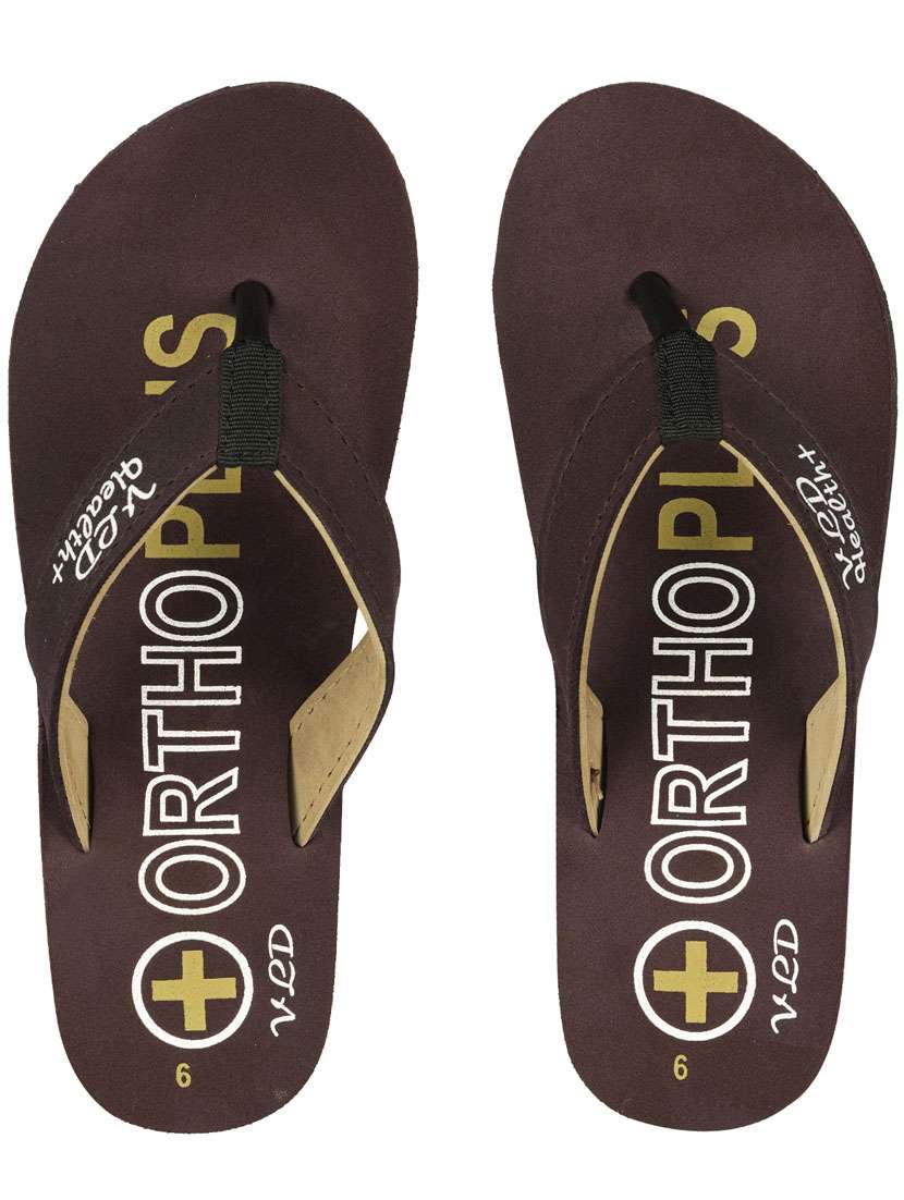 women printed orthosoft flip flop - 19815438 -  Standard Image - 1