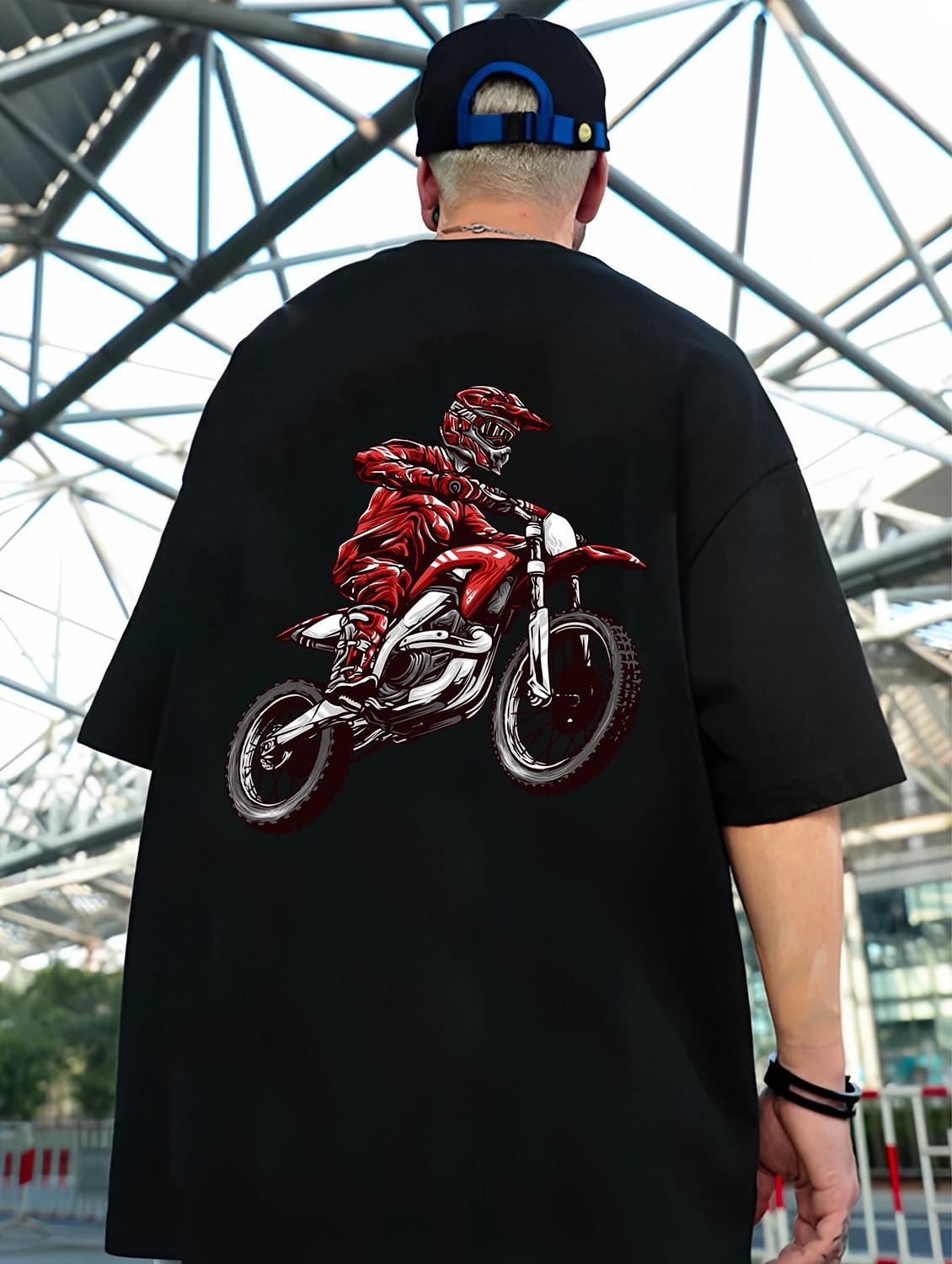 crew neck back print t-shirt