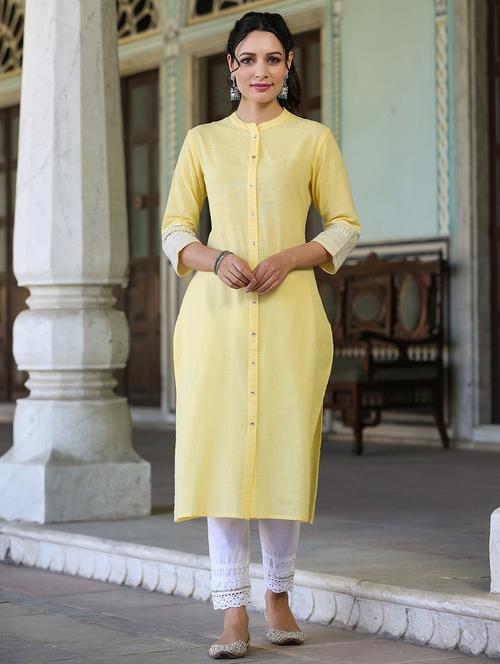 women's front slit kurta - 19818863 - Standard Image - 0