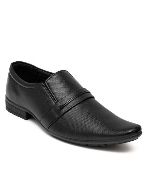 solid slip on formal shoes - 19818889 - Standard Image - 0