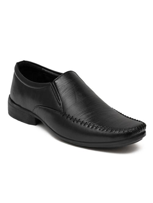 solid slip on formal shoes - 19818894 - Standard Image - 0