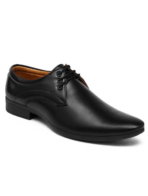 black leather lace-up derby - 19818906 -  Standard Image - 0