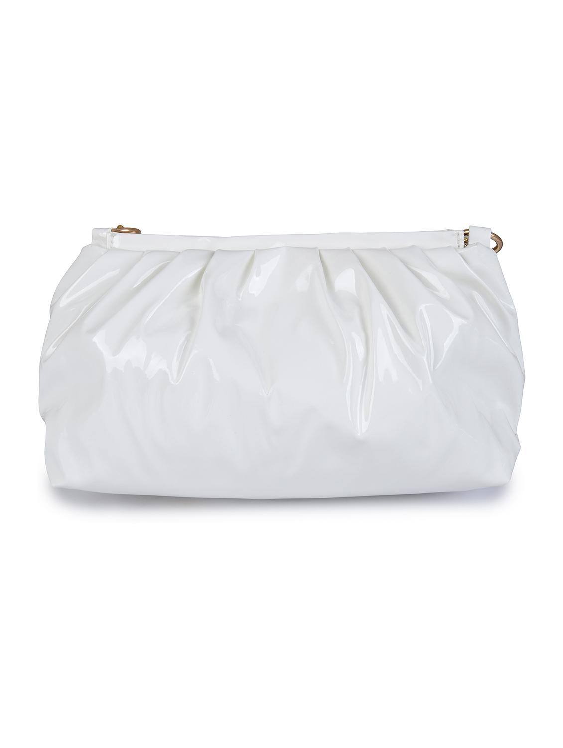 white leatherette (pu) sling bag - 19820018 -  Standard Image - 1