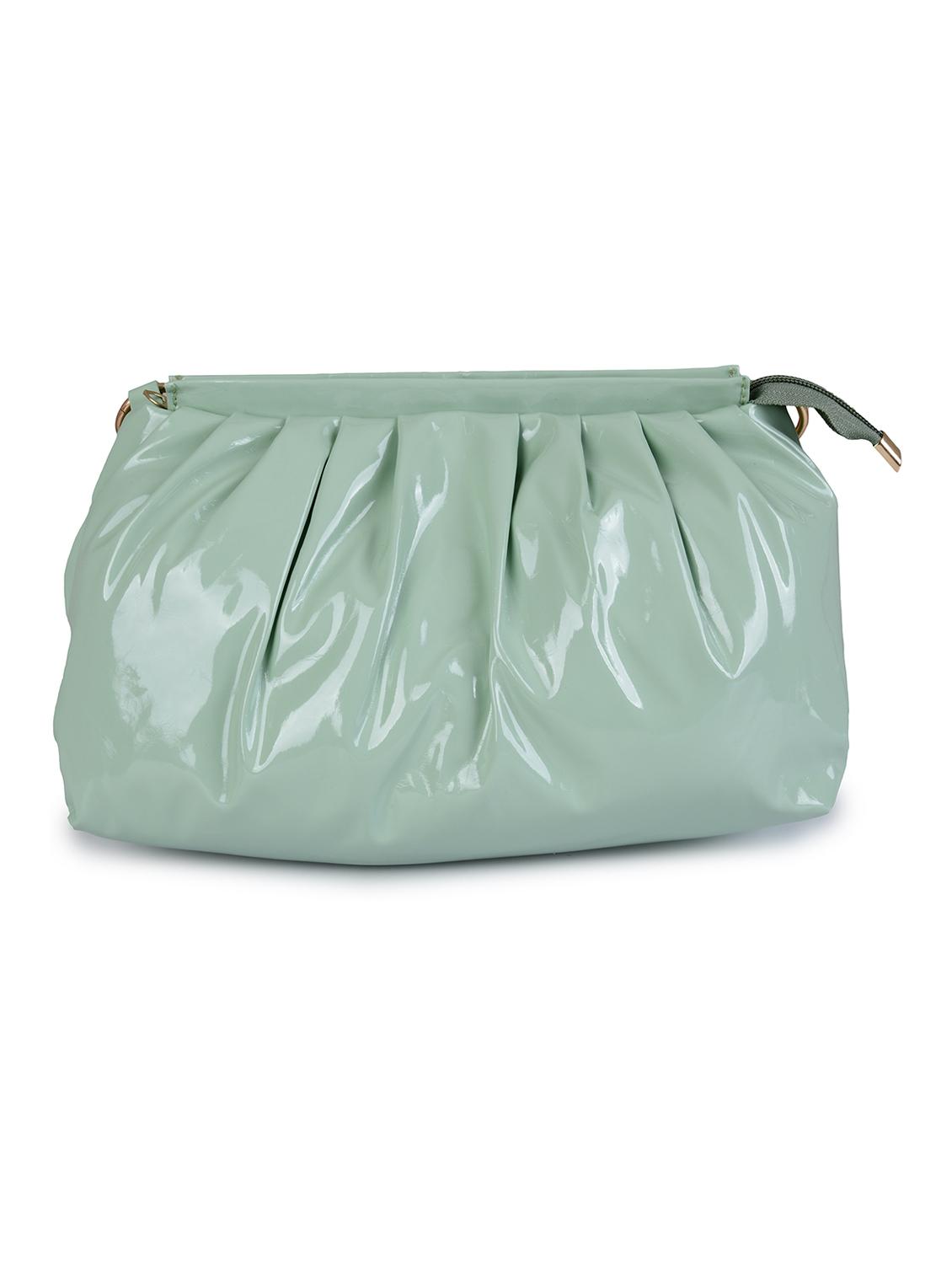 green leatherette (pu) sling bag - 19820021 -  Standard Image - 1