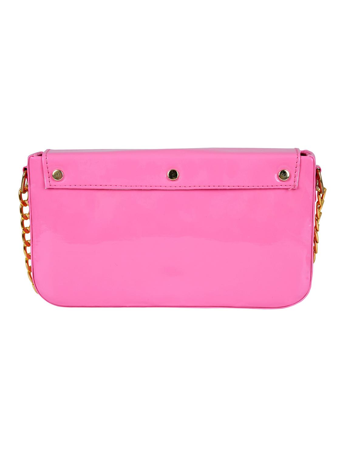 pink leatherette (pu) sling bag - 19820067 - Standard Image - 1