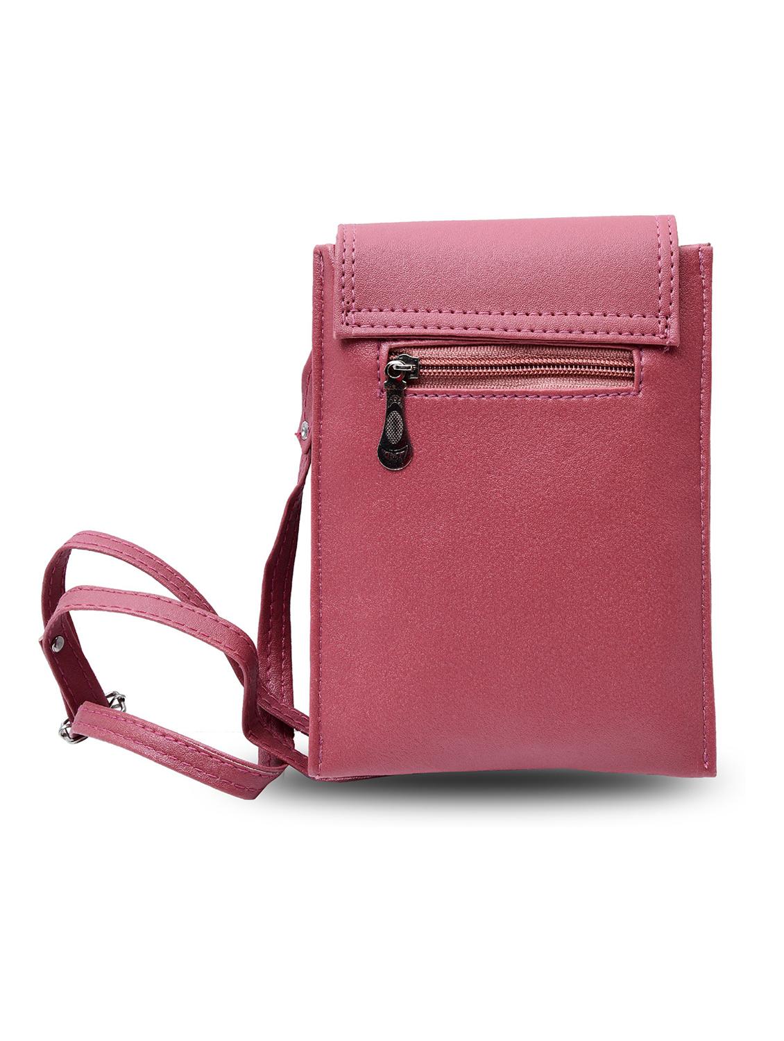 pink leatherette (pu) sling bag - 19820089 - Standard Image - 1
