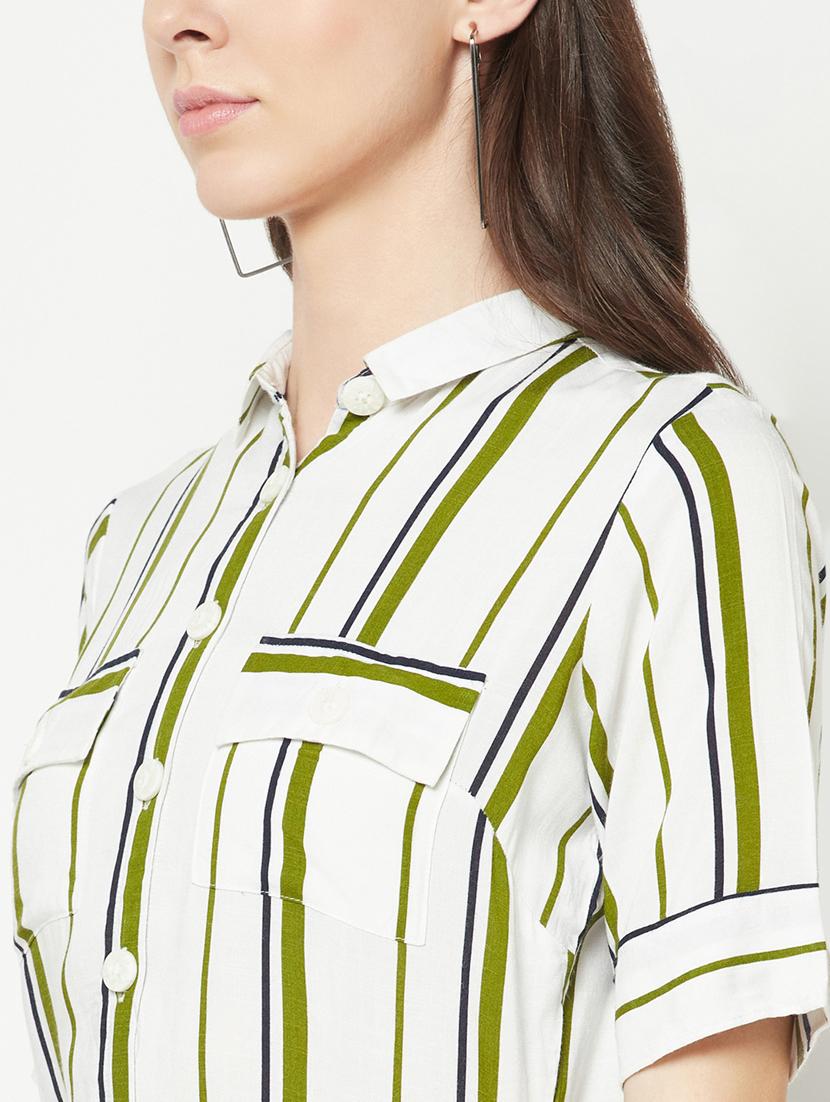 olive viscose full leg jumpsuit - 19820190 - Standard Image - 6