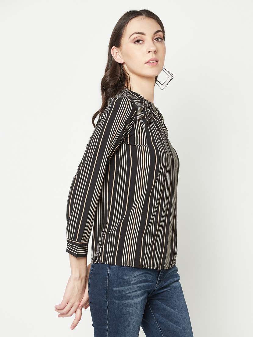 women's straight round neck top - 19820224 - Standard Image - 1