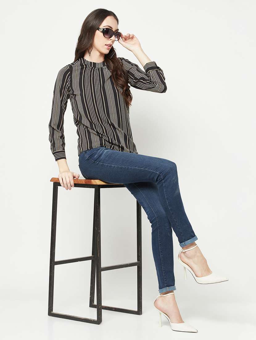 women's straight round neck top - 19820224 - Standard Image - 4