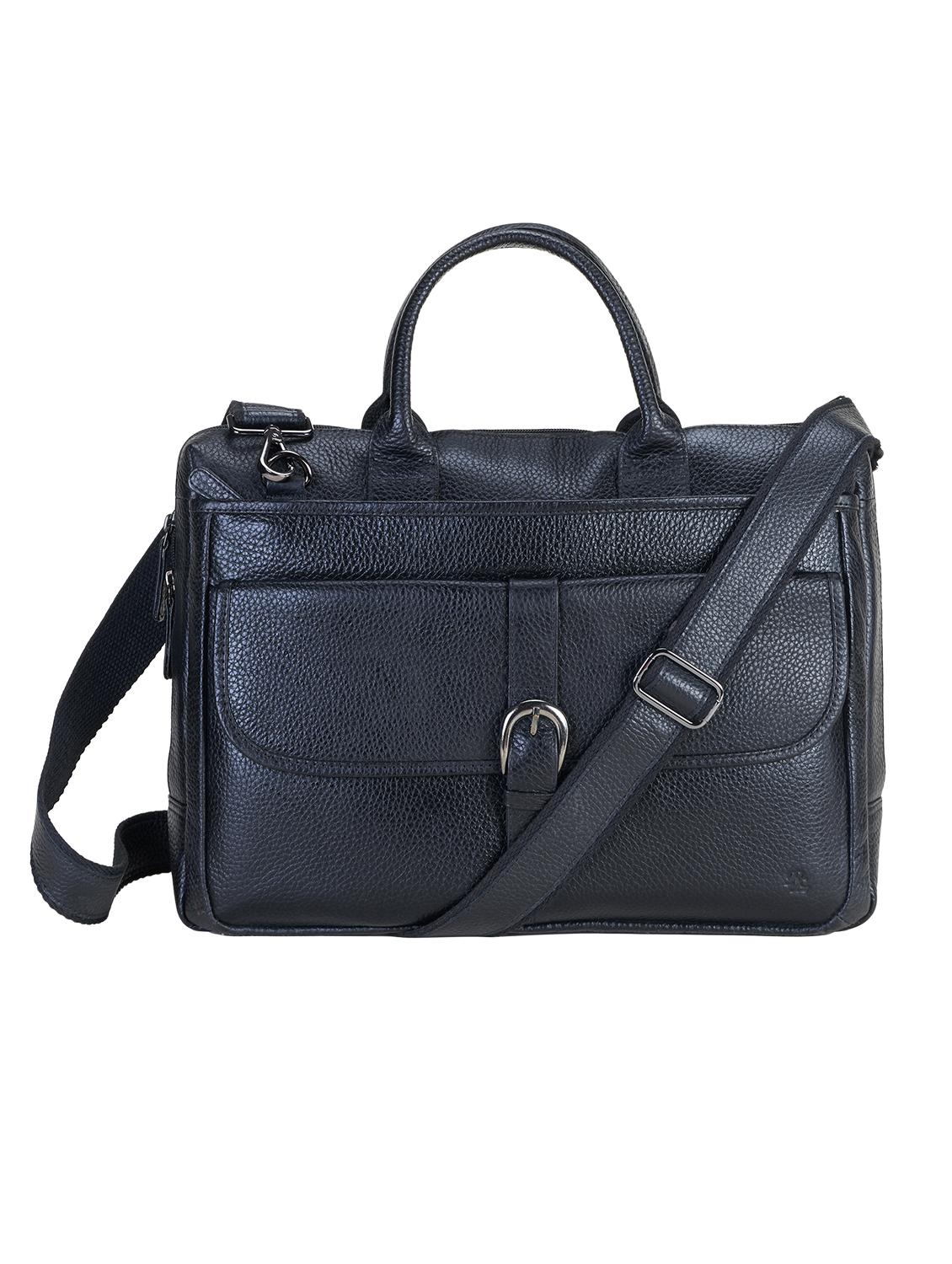 black leather laptop bag - 19820249 -  Zoom Image - 0