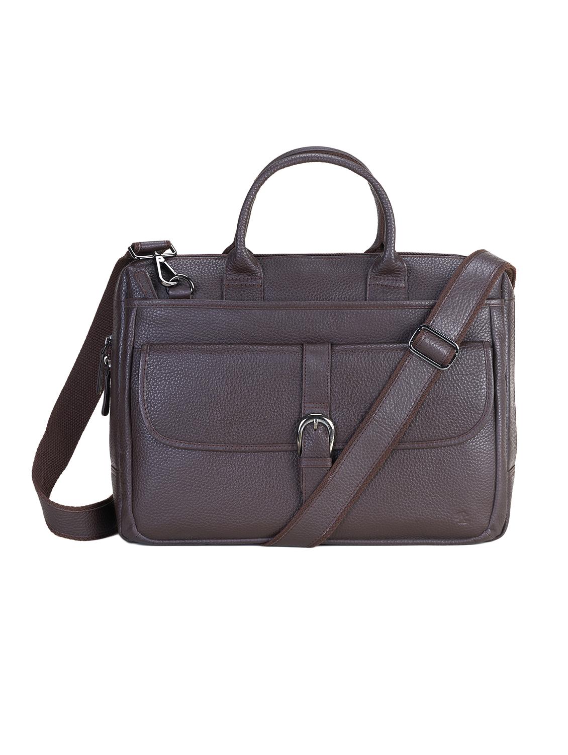 brown leather laptop bag - 19820250 - Zoom Image - 0