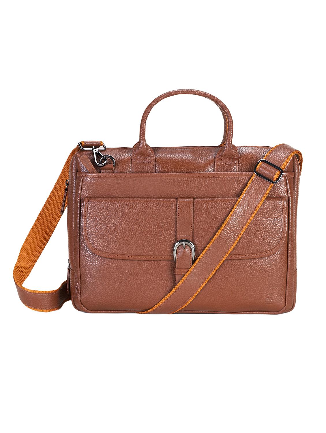 tan leather laptop bag - 19820252 -  Zoom Image - 0