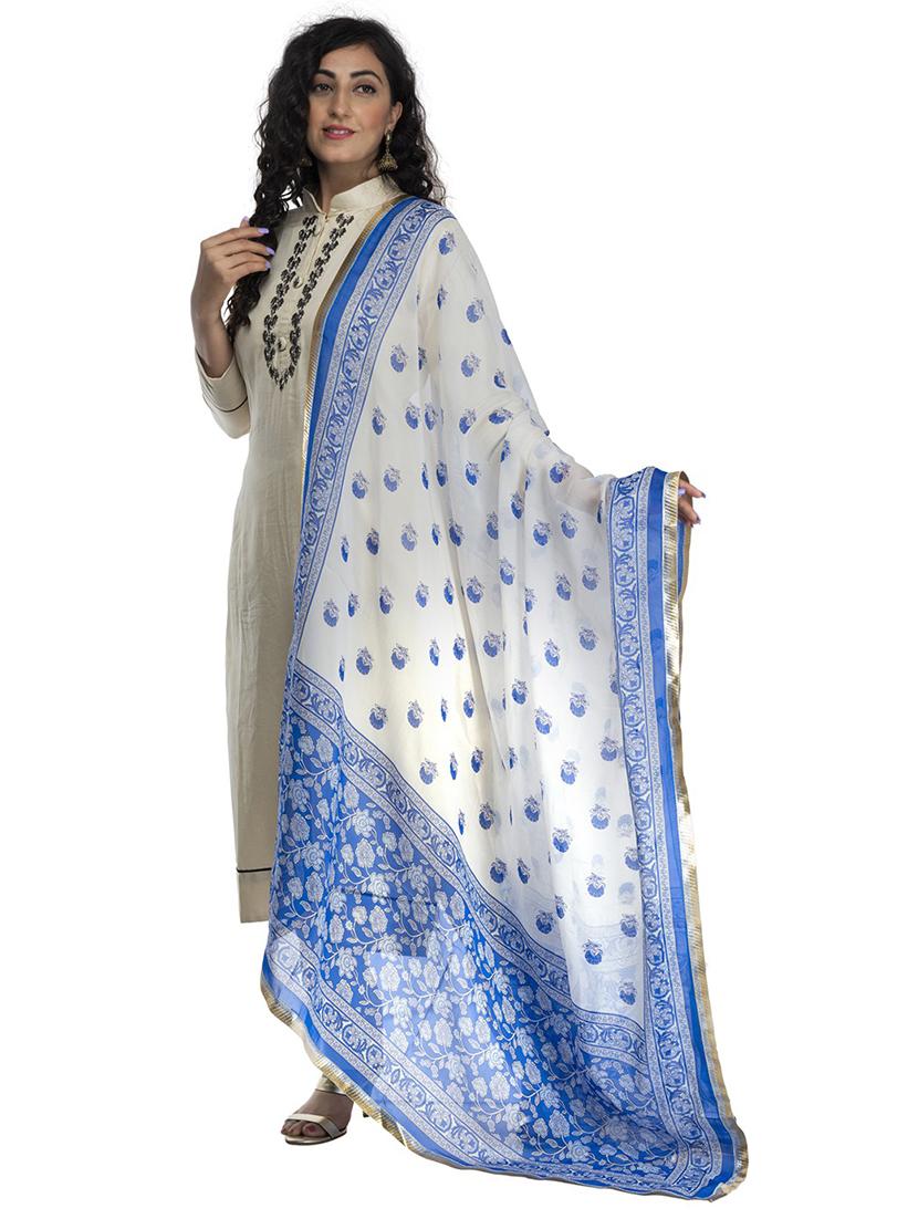 self design printed dupatta - 19822790 - Zoom Image - 0