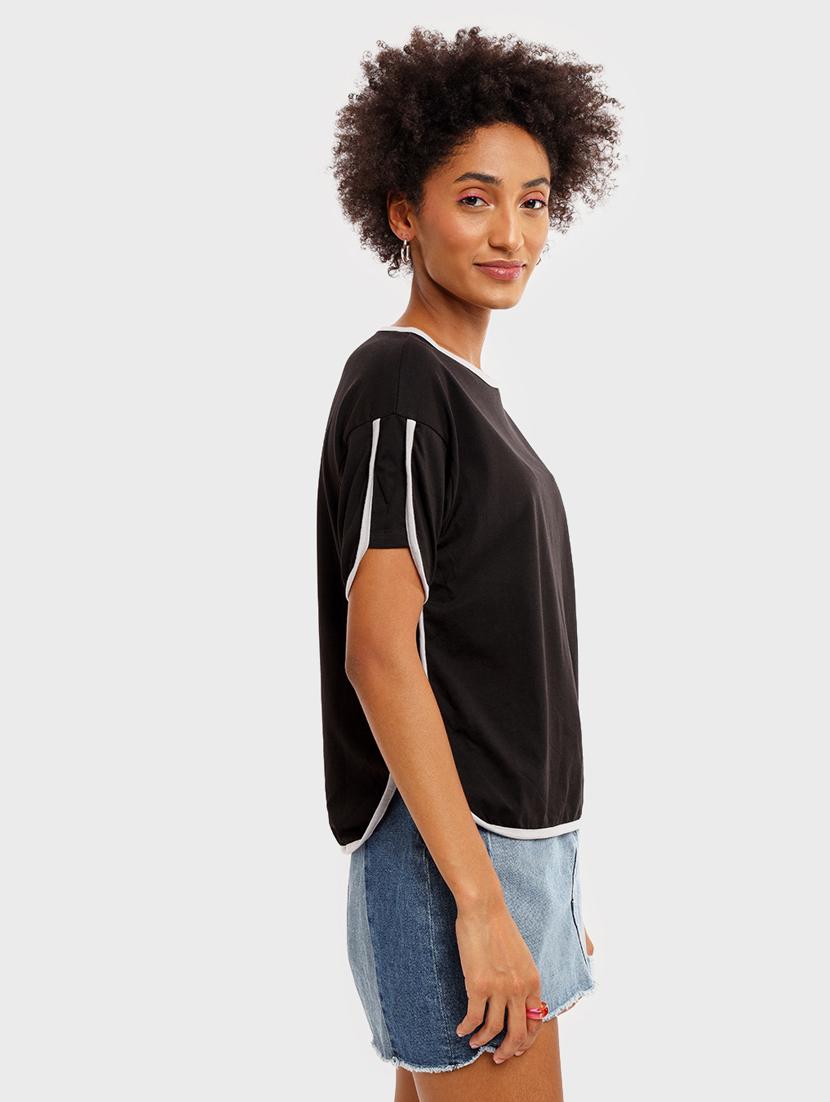 round neck solid regular tee - 19826224 - Standard Image - 1