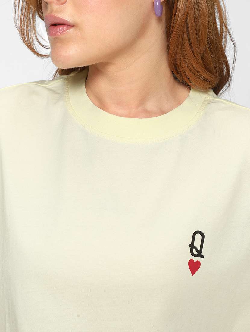 yellow cotton regular tee - 19826432 -  Standard Image - 4