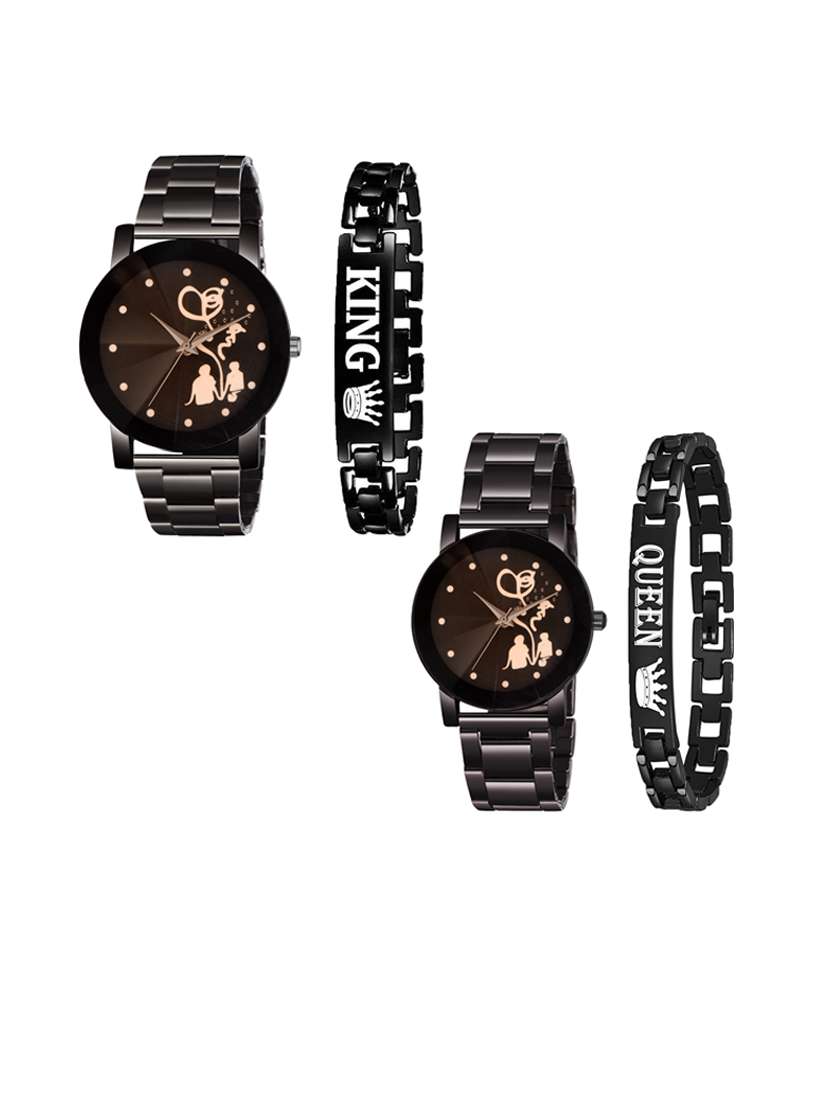 couple watch combo with bracelets