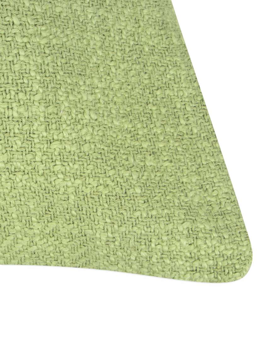 green cotton tweed weave cushion cover - 19831179 -  Standard Image - 4