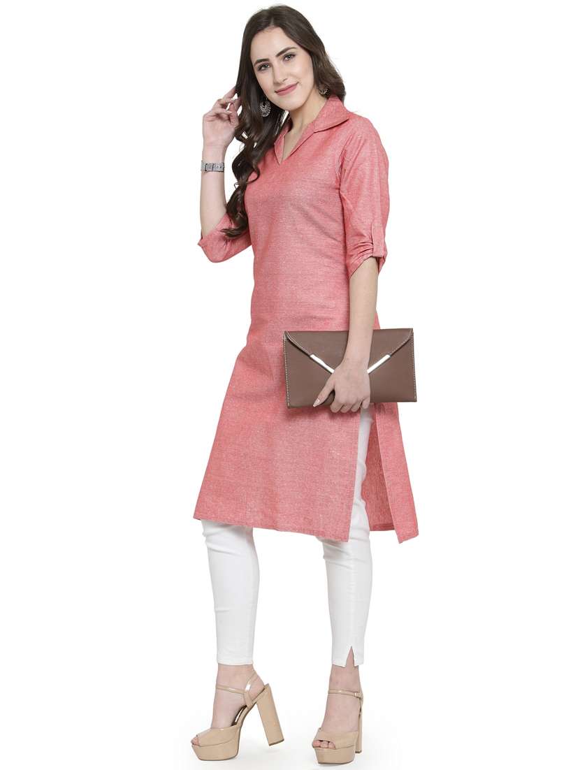 women's straight kurta - 19832240 - Standard Image - 4