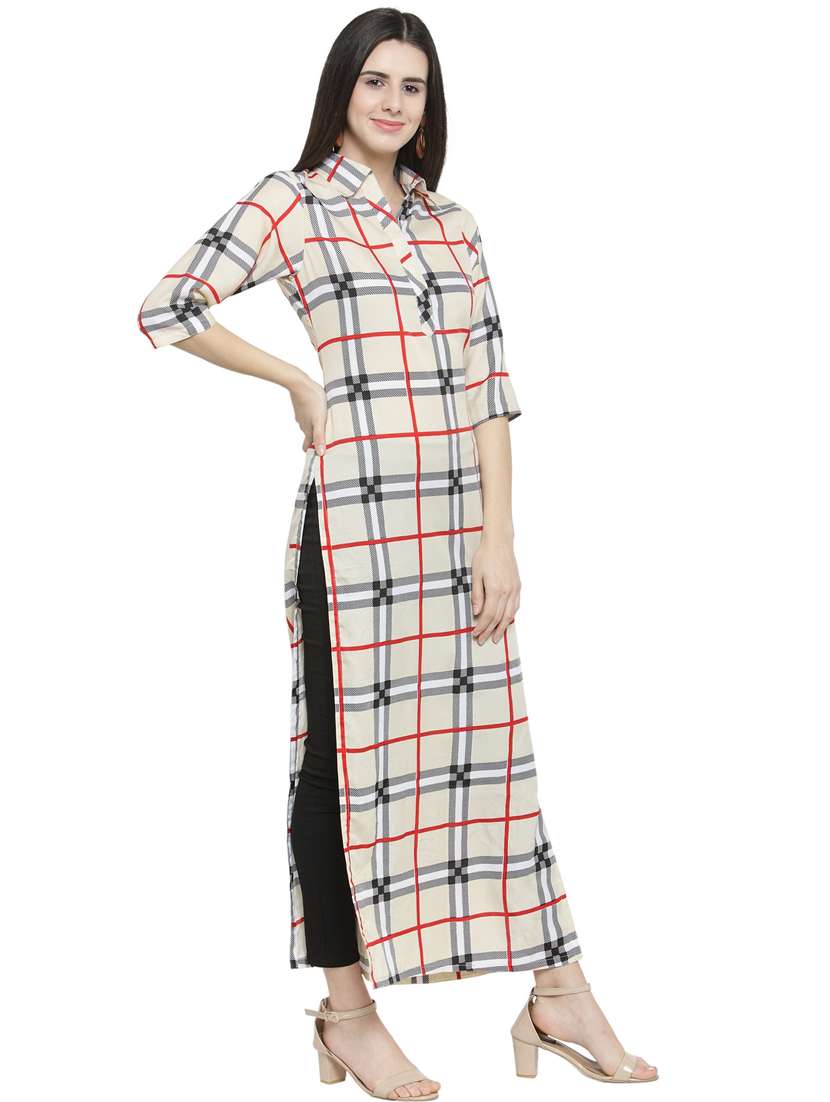 women's straight kurta - 19832295 -  Standard Image - 1